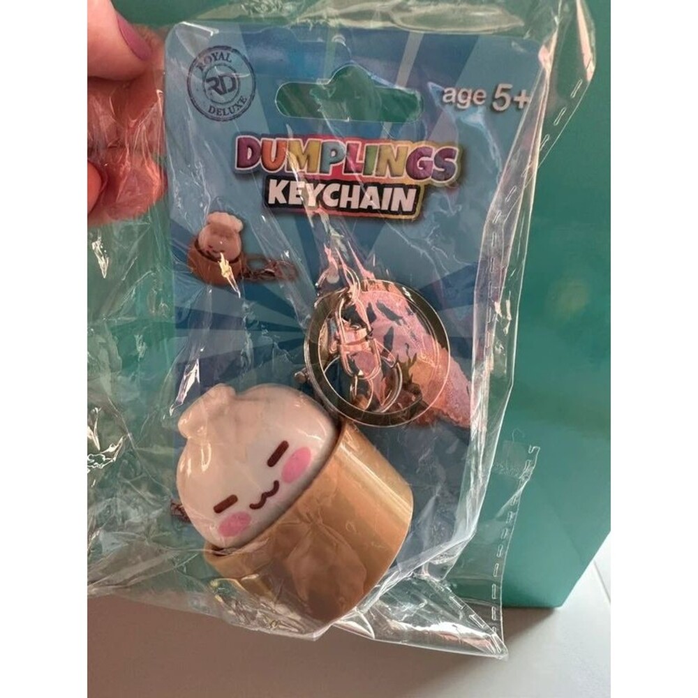 Dumplings Keychain - White - TikTok Viral Mini Dumpling
